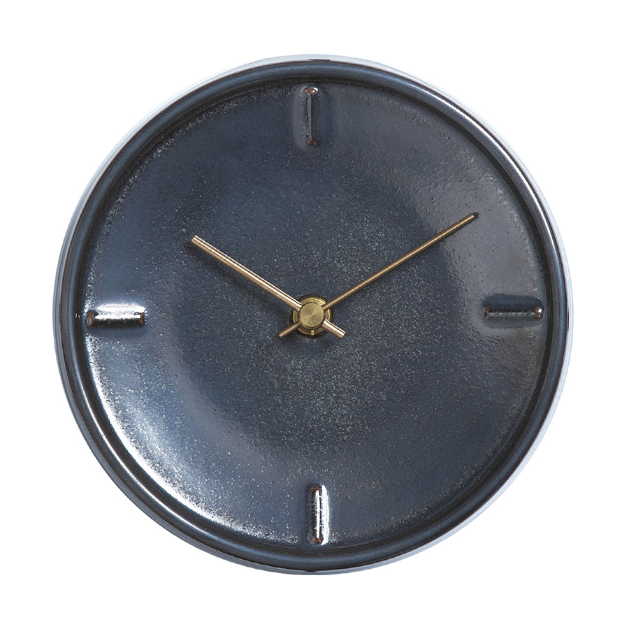 美濃焼 時計 | 掛時計 GLAZED CLOCK | メタル釉 Z-04 | SUGY